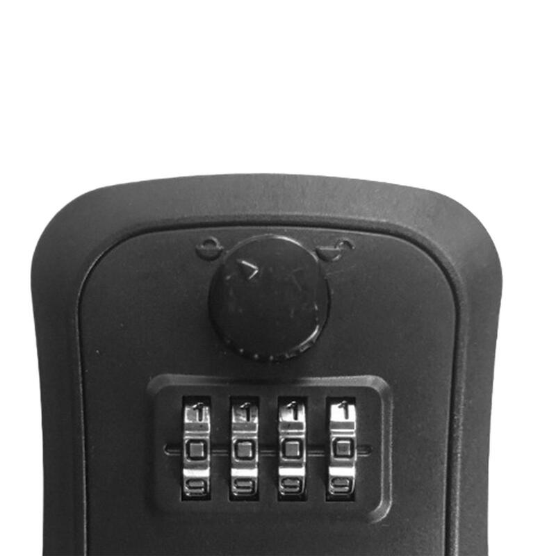 Caja de bloqueo de llave de seguridad, combinación de código de 4 dígitos, caja de almacenamiento de llaves de repuesto para tienda, casa, realtores para el hogar