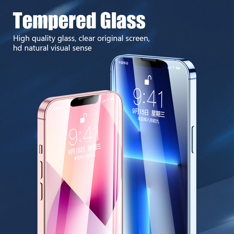 2PCS 4PCS Tempered Glass for iPhone 15 14 13 12 11 Pro Max Screen Protector for iPhone 15 14 Plus X XS Max XR 13 12 Mini Glass