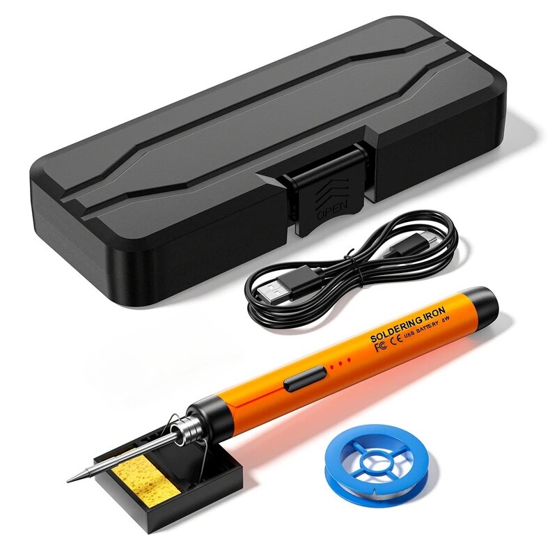 Ricarica Wireless USB saldatore elettrico stagno saldatore portatile USB ricarica rapida Kit di strumenti di saldatura per riparazione microelettronica