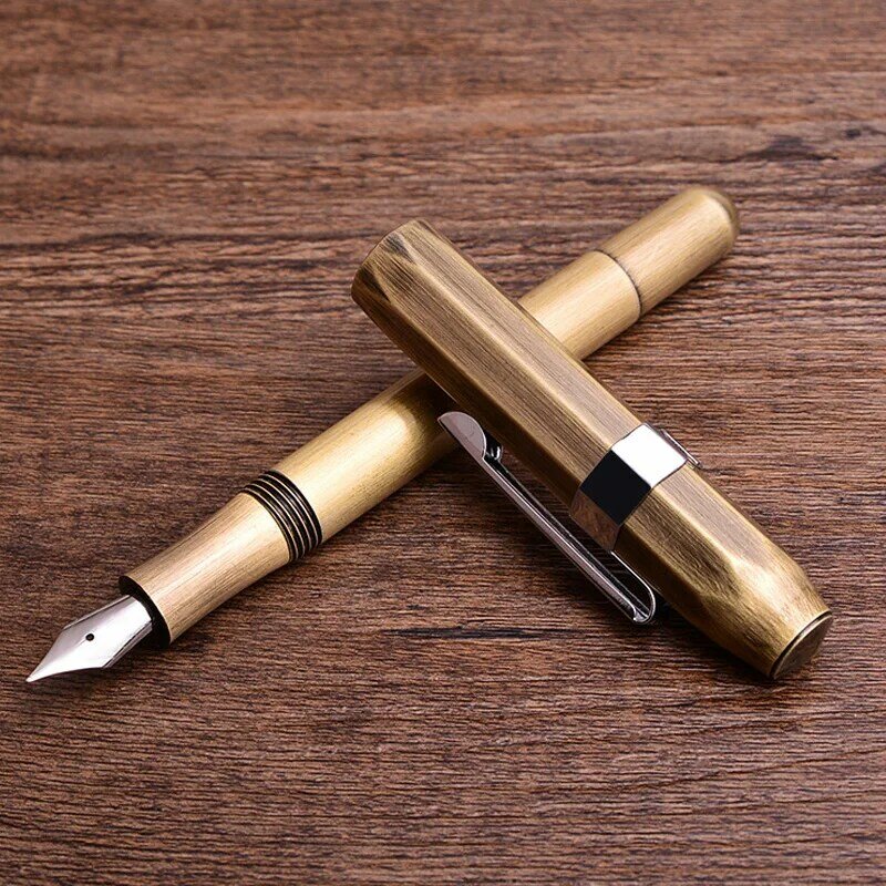 Vintage Pen metalowy prezent dla studenta przenośny pióro biznesowy do pisania w szkole biurowej