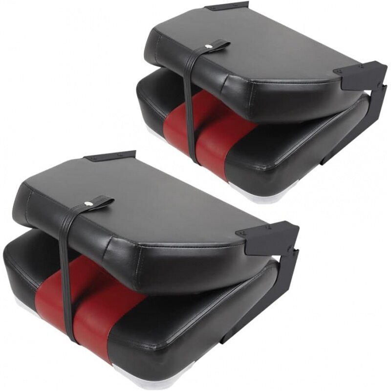 MSc-折りたたみ式ボートシート,1ペアパッケージ,104,黒,赤