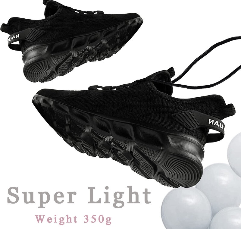Fujeak-Zapatillas deportivas transpirables para mujer, zapatos ligeros y cómodos con cordones vulcanizados, zapatillas informales de malla de aire a la moda
