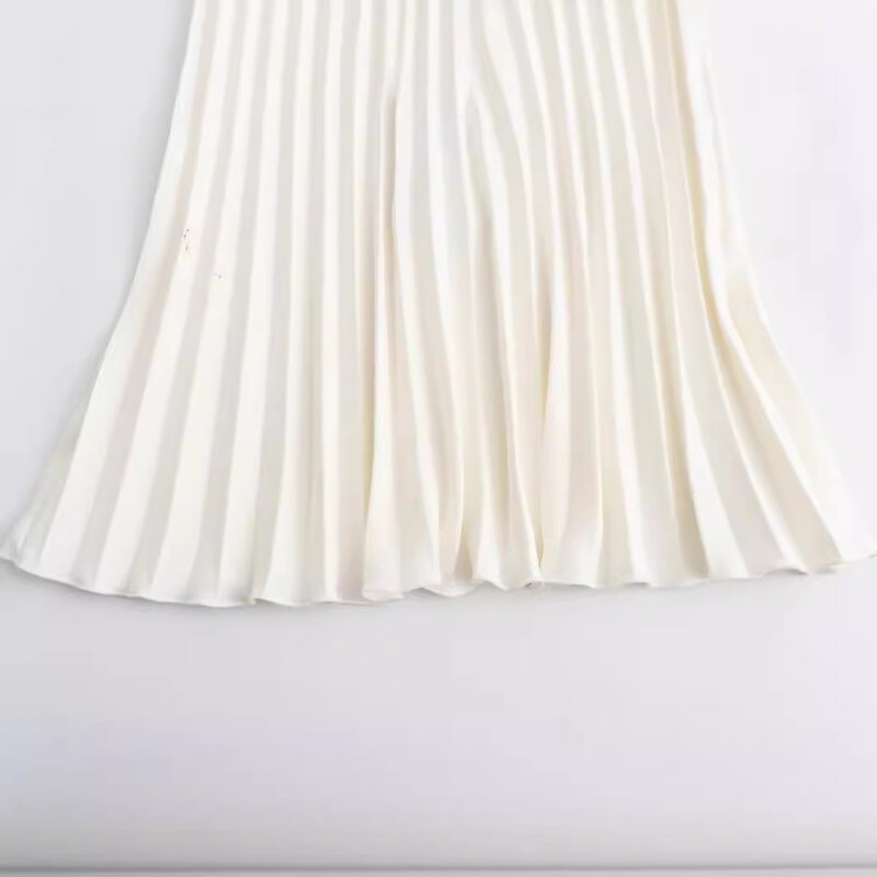 Falda plisada de cintura alta para mujer, minifalda corta con cinturón, informal y elegante, verano, 2024