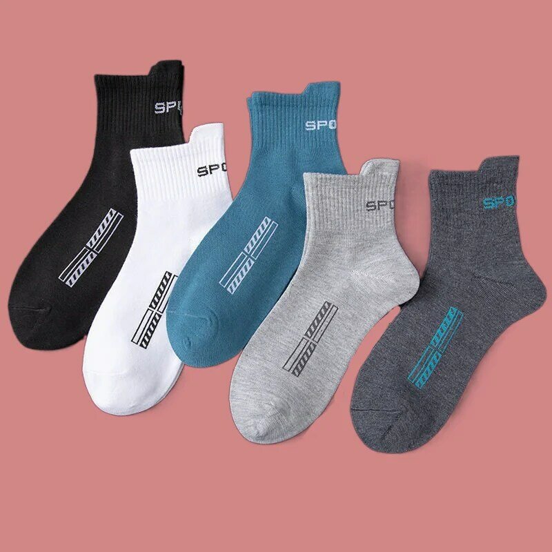 5/10 Pairs 2024 New High Quality Man Socks Casual Breathable Socks Men Cotton Socks Run Sports Socks Men Fashion Cotton Socks