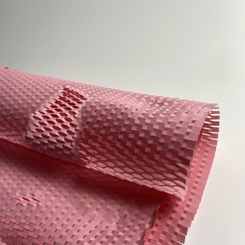 PinkHeavy-envoltorio de burbujas Biodegradable, alternativa de HoneycombEco, ideal para mudanzas y envíos