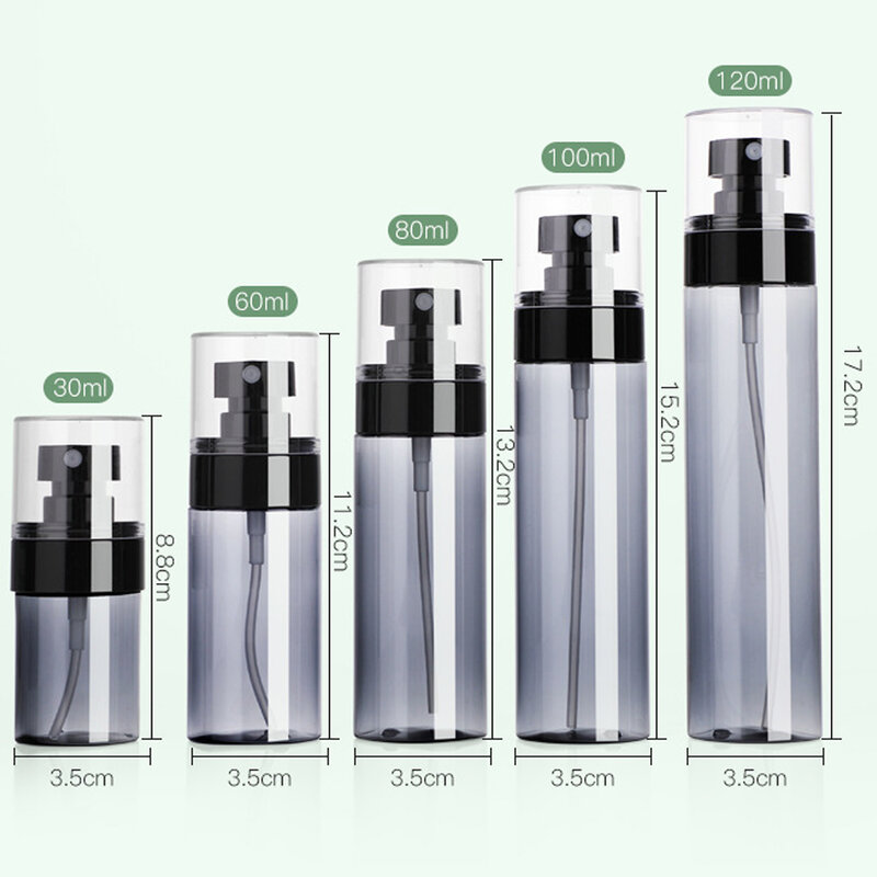 Botella de Spray recargable para Perfume, botella de hidratación facial, subembotellado portátil, pequeña regadera de viaje, 30/60/80/100/120ml