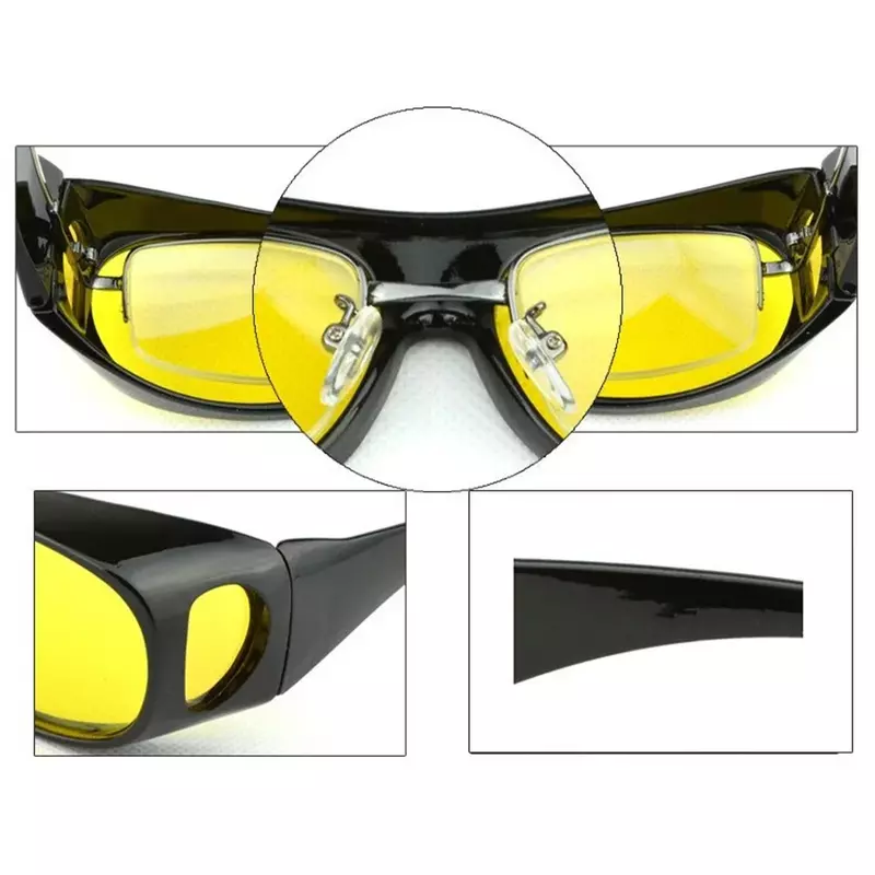 Anti-Glare Nachtzicht Driver Bril Mode Zonnebril Fietsbril Nacht Rijden Verbeterde Lichte Bril Auto-Accessoires
