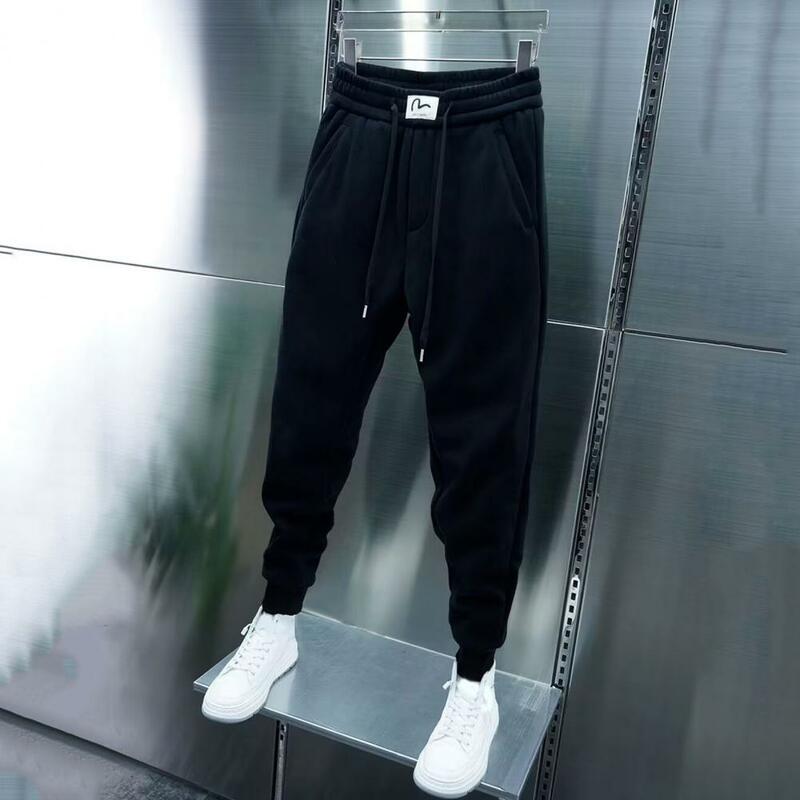 Men's Cargo Pants Drawstring Work Casual Multiple Pockets Ankle-banded Joggers Pants Sports Training Running Pants Men Trousers