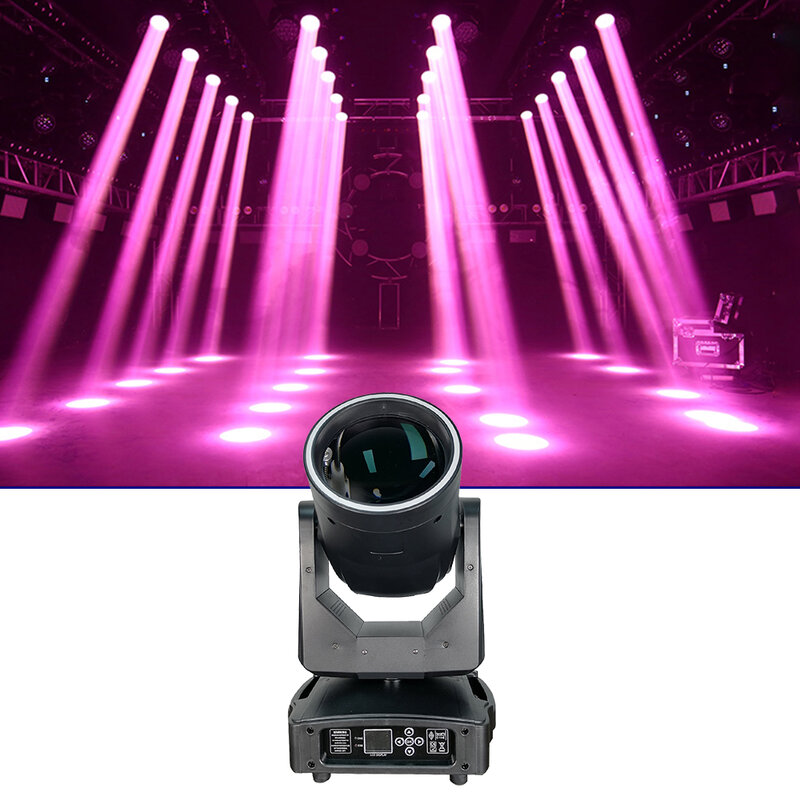 Beam Moving LED Light com cabeça móvel, lente grande, iluminação de palco, DJ Disco Party, Concert Bar Lamp, 400W