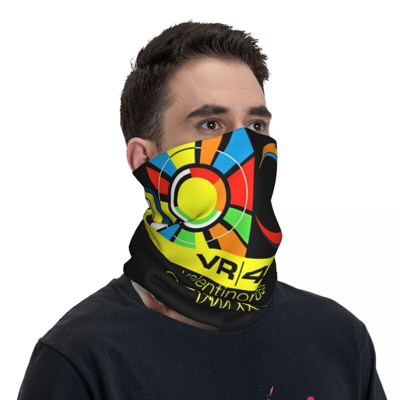 2024 New Rossi Motor Bandana Merch Neck Gaiter Printed Motocross Motorcycle Balaclavas Mask Scarf For Riding Breathable