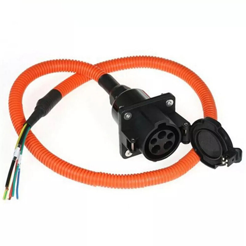 J1772 Adaptor AC Tipe 1 Inlet/Soket/Konektor 50A dengan Kabel UL/TUV 1 Meter Fase Tunggal Tingkat 2 untuk Pengisian Daya Mobil EV/Elektrik