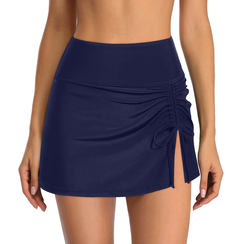 Women's Swim Skirt High Waisted Bathing Suit Skirt Bikini Bottoms For Women Sports Yoga Shorts Skirt Swimbottom