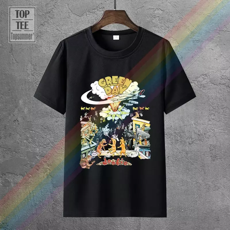 Green Day Special Edition Männer T Shirt 1994 Tour Dookie Touren, Die Erschüttert