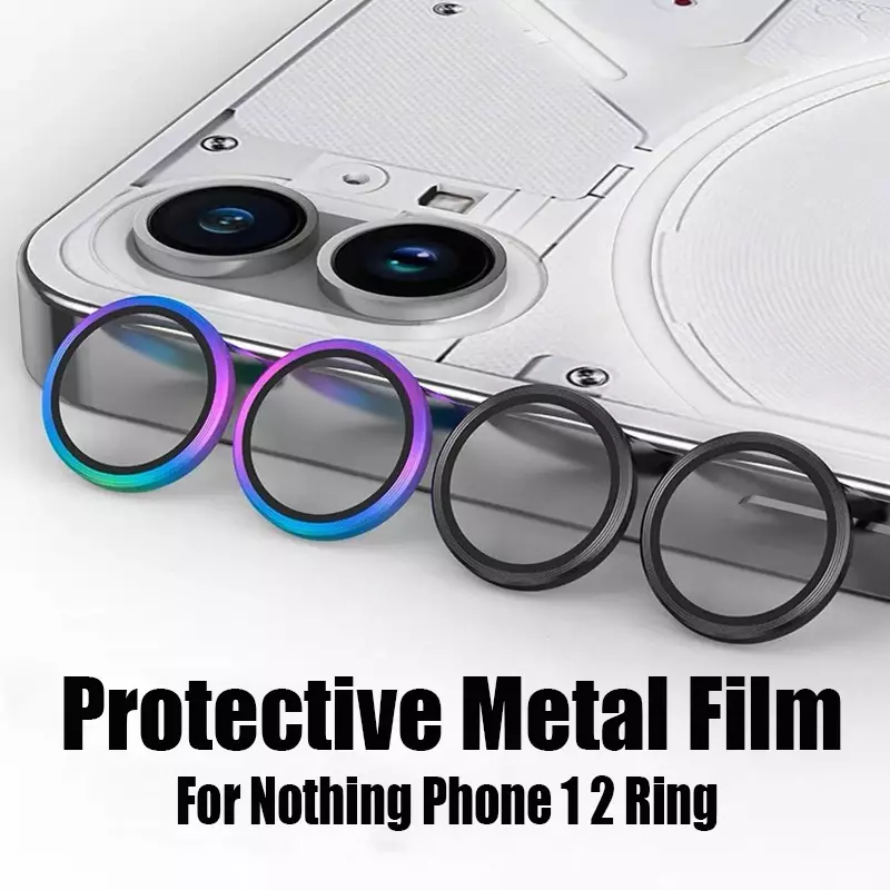Металлическое кольцо для объектива камеры для ничего телефона 2 1 полное покрытие Защита объектива камеры Защитная металлическая пленка для ничего телефона 1 2 кольцо