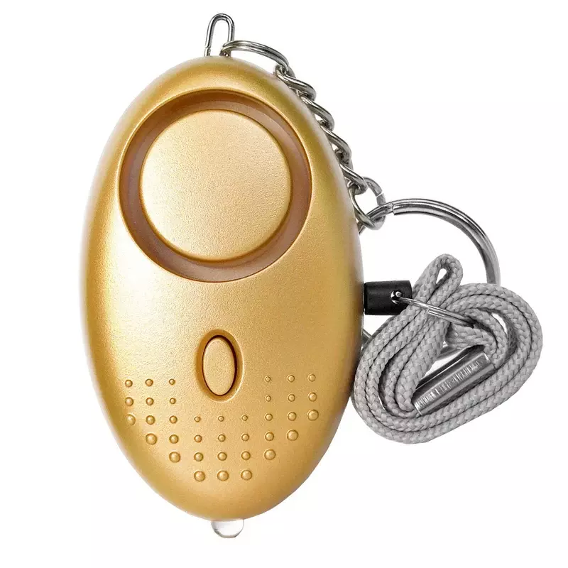 Allarme di autodifesa 120dB forma di uovo ragazza donna sicurezza proteggi avviso sicurezza personale Scream forte LED portachiavi allarme di emergenza