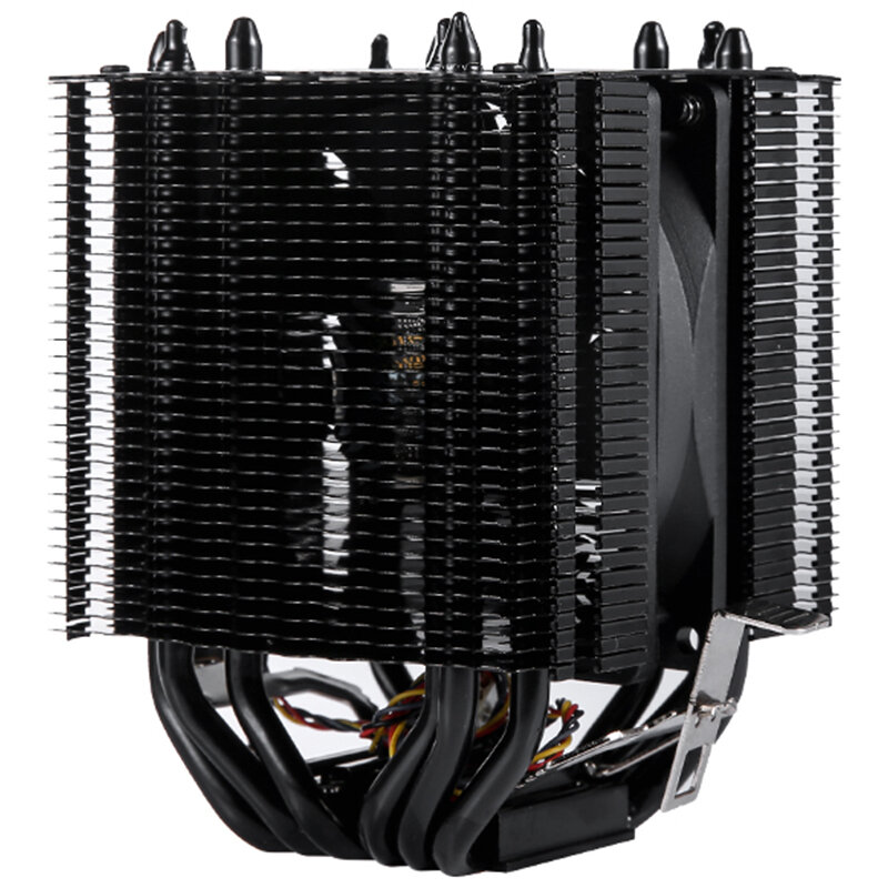6 miedzianych t z podwójną rurą cieplną o wysokiej wydajności wieży do rozpraszania nadaje się do stosowania 2011 AMD AM3 AM4 wentylator chłodzący CPU 90mm