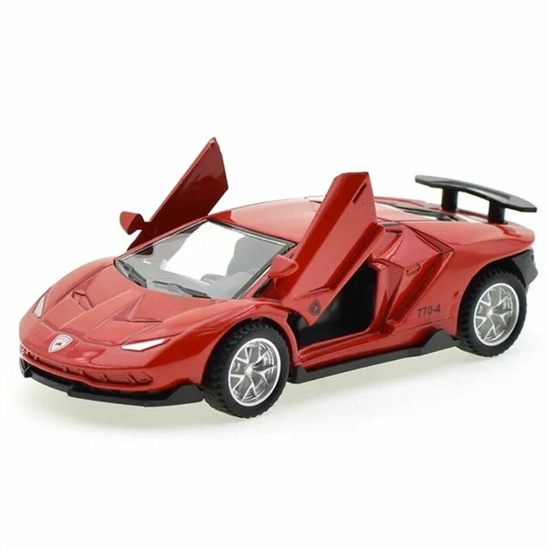 Jouet de modèle de voiture de sport de porte de rebond pour des enfants, collection de véhicules en alliage métallique, jouets de simulation, côtes arrière