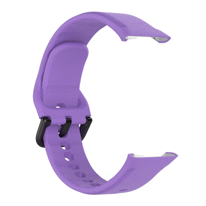 For OPPO Watch Free Strap High Quality Silicone Adjustable Watchband Single Color With Black Buckle Wristband Replacement