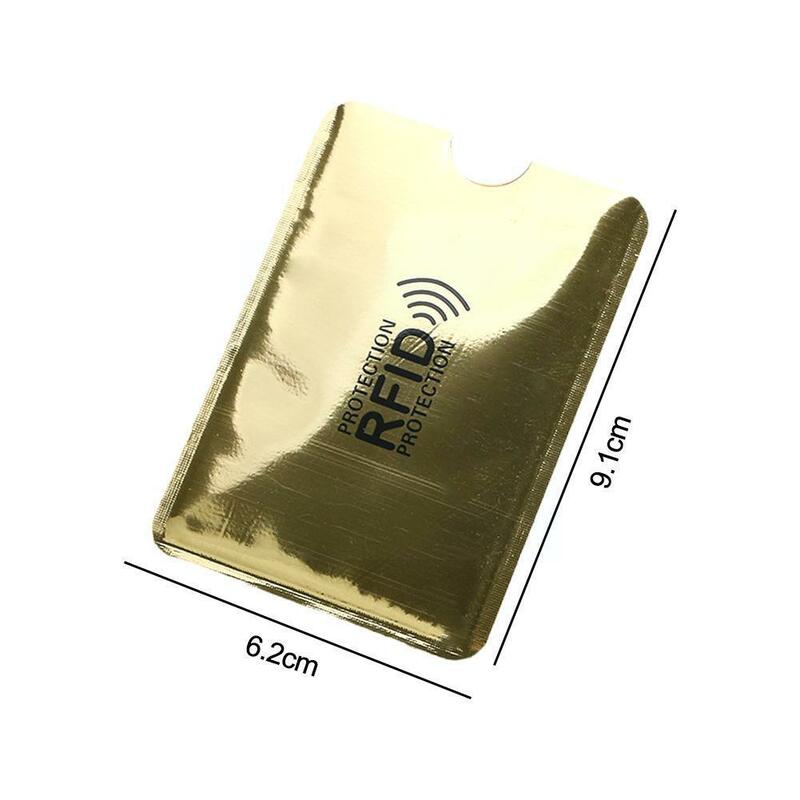 3 sztuk anty portfel RFID blokowanie czytnik blokada karta bankowa karta bankowa kredyt pokrowiec ochronny uchwyt karty Dropshipping etui na dowód mnie W6C6