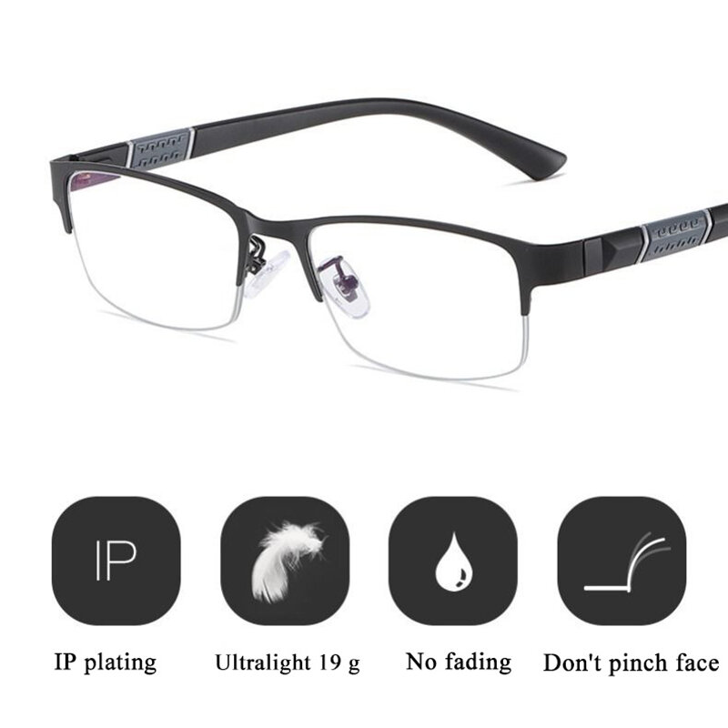 Männer Lesebrille Retro Business Hyperopie Brille Anti Blaulicht Lesebrille 0 1,0 bis 4,0 Brille