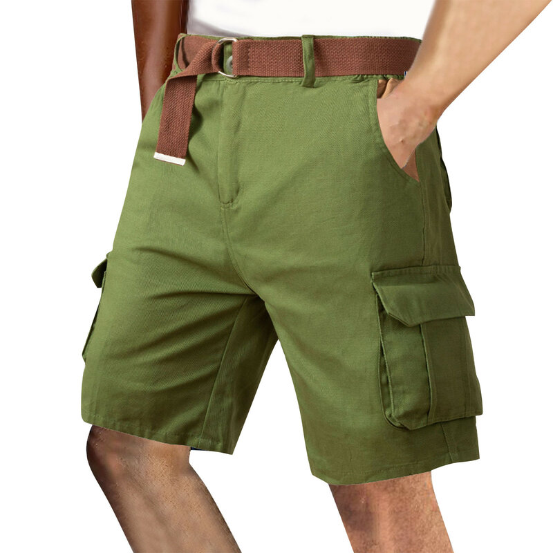 Pantalones cortos de carga para hombre, Shorts deportivos informales que combinan con todo, holgados, rectos, para correr a diario, con bolsillos