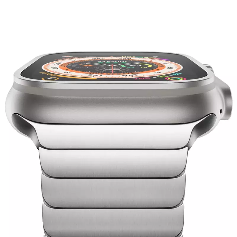 Metalowy zestaw do modernizacji Pasek do zegarka Apple Watch 45 mm 44 mm Wysokiej jakości bransoleta ze stali nierdzewnej iWatch Series 8 7 6 5 4 SE Correa
