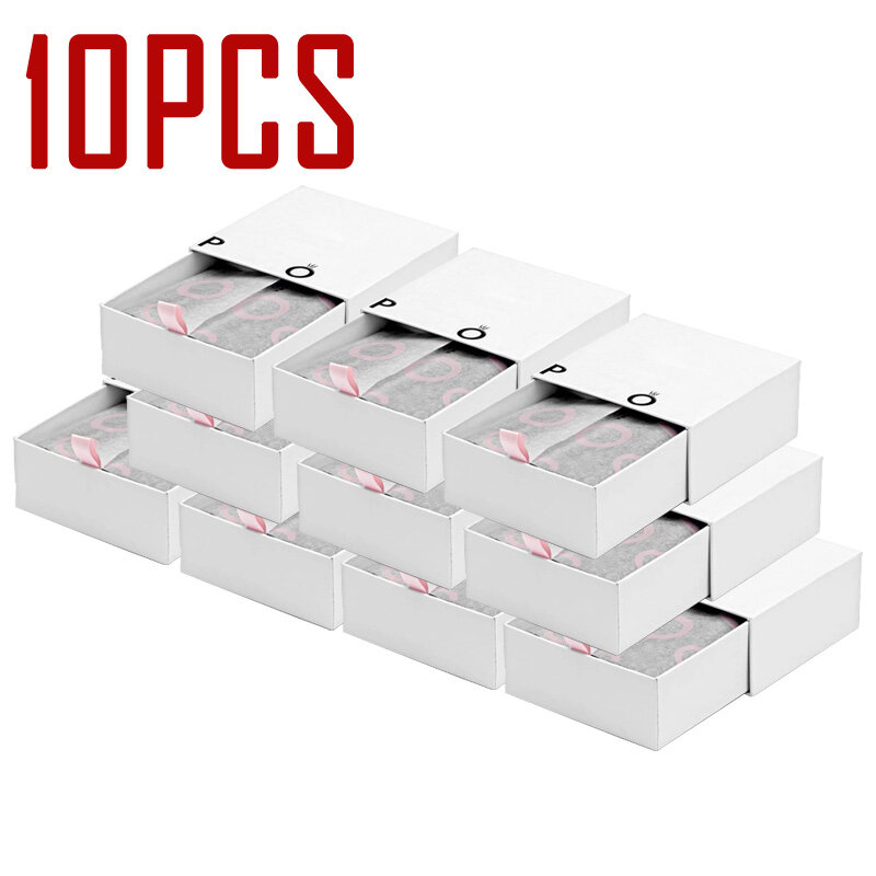 10Pcs Nieuwste Verpakking Armbanden-Case Ring Oorbellen Ketting Display Gift Fluwelen Box Compatibel Met Diy Europa Sieraden
