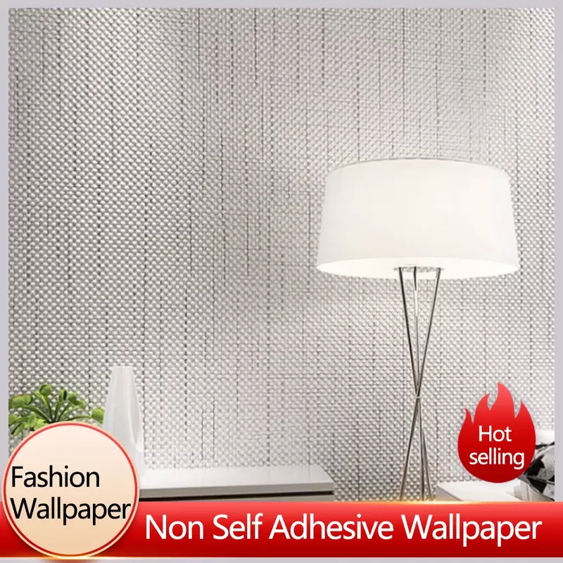 Modern Simple Fashionable Non-woven Wallpaper Living Room Bedroom Background Wall Paper Home Decoration Solid Color Wallpaper