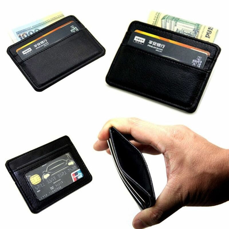 Slim Card Holder para cartão de crédito bancário, saco elegante, dinheiro e cartão de crédito, qualidade superior