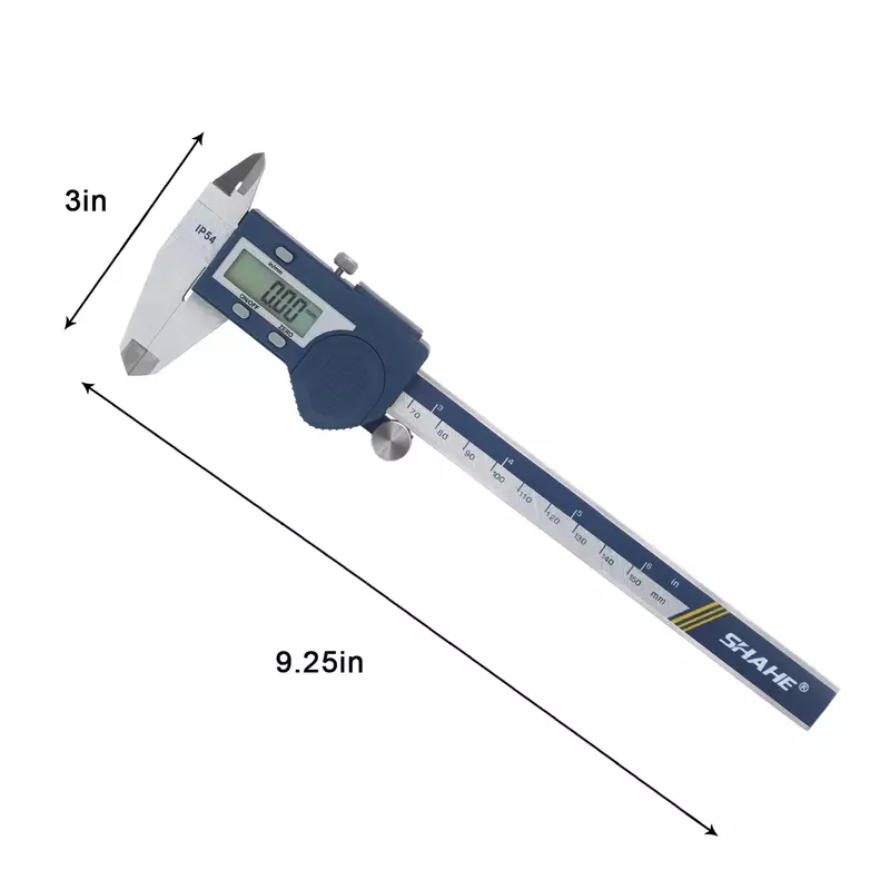 SHAHE-calibrador Digital Vernier de acero inoxidable endurecido, herramienta de medición, micrómetro electrónico, 0-150mm, nuevo