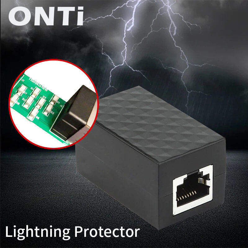 ONTi RJ45 Connector Cat7/6/5e Ethernet Adapter 8P8C Network Extender Extension Cable untuk Ethernet Cable Female To Female