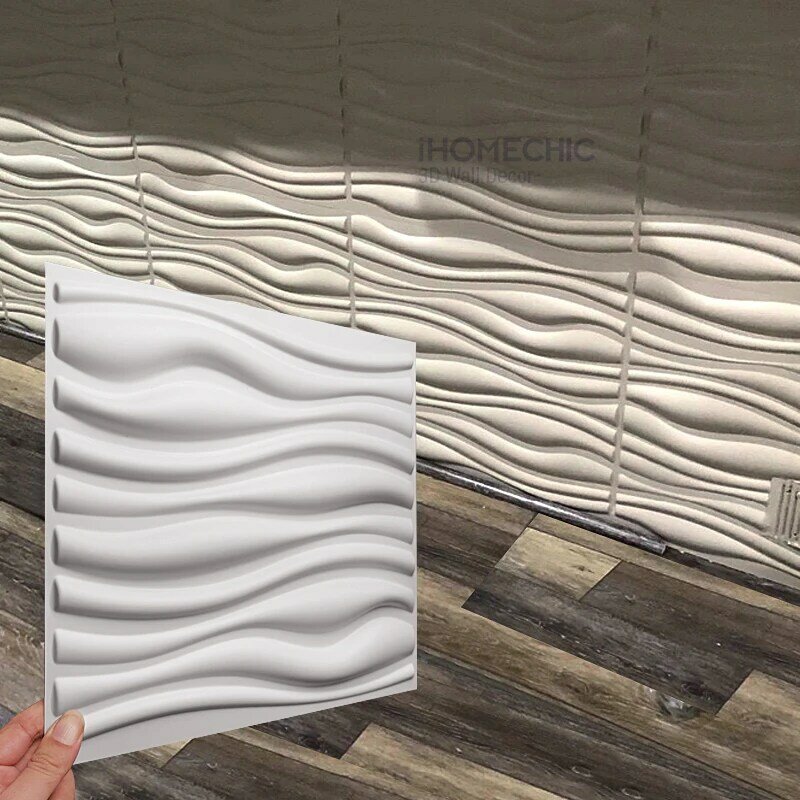 12 шт. 30 см 3D Трехмерная настенная наклейка декоративные обои для гостиной настенные водонепроницаемые 3D настенные наклейки для ванной и кухни