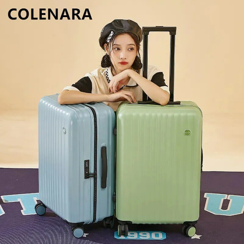 Новый чемодан COLENARA 20 дюймов 22 дюйма 24 дюйма 26 дюймов, большая вместимость, троллейбус, прочный и долговечный чемодан на колесах