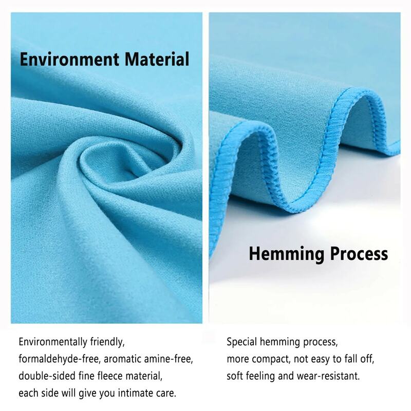 Microfiber Travel Towel Beach Towel Fast Drying for Hiking Yoga GYM Sports Backpacking Swimming Camping Towels Super Absorbent