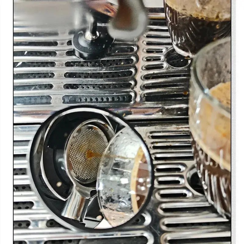 Espejo de café giratorio 360 Lente de Espresso magnético, espejo de observación de flujo reflectante de café, accesorios de café
