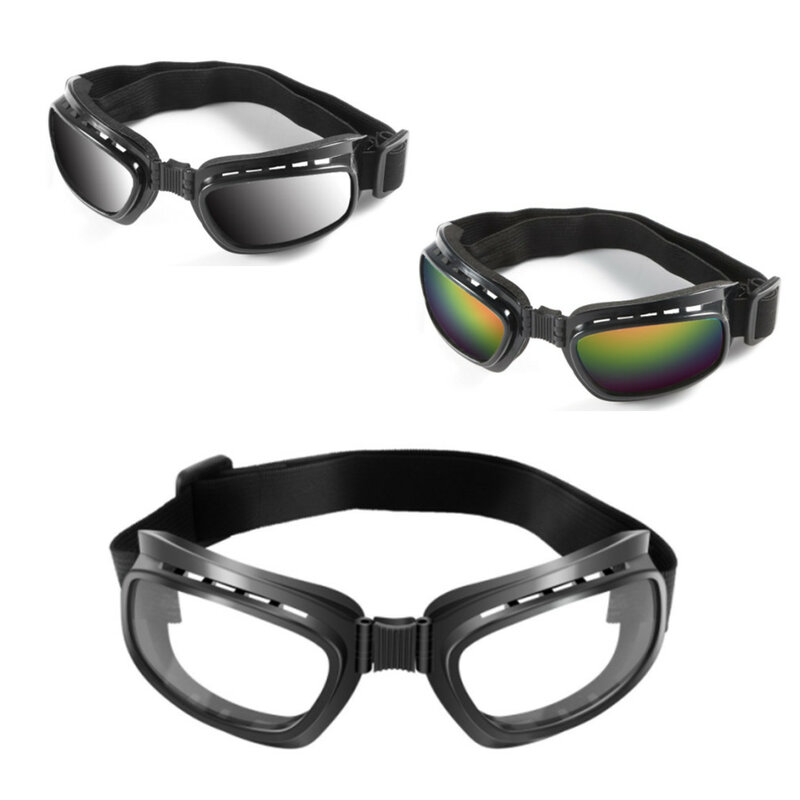 Heißer Verkauf Faltbare Vintage Motorrad Gläser Winddicht Goggles Ski Snowboard Brille Off Road Racing Brillen Staubdicht Brillen