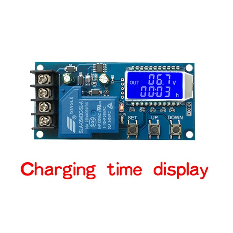 DC 6V~60V 30A Lithium Battery Charge Controller Module Automatic Charging Control Switch LED Display Charging Protection Board
