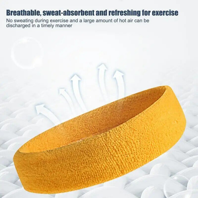 Suor Absorvente Sports Headband, Sweat-Absorvente Headband, Cinto Antitranspirante Basquete, Guia de Suor Fitness