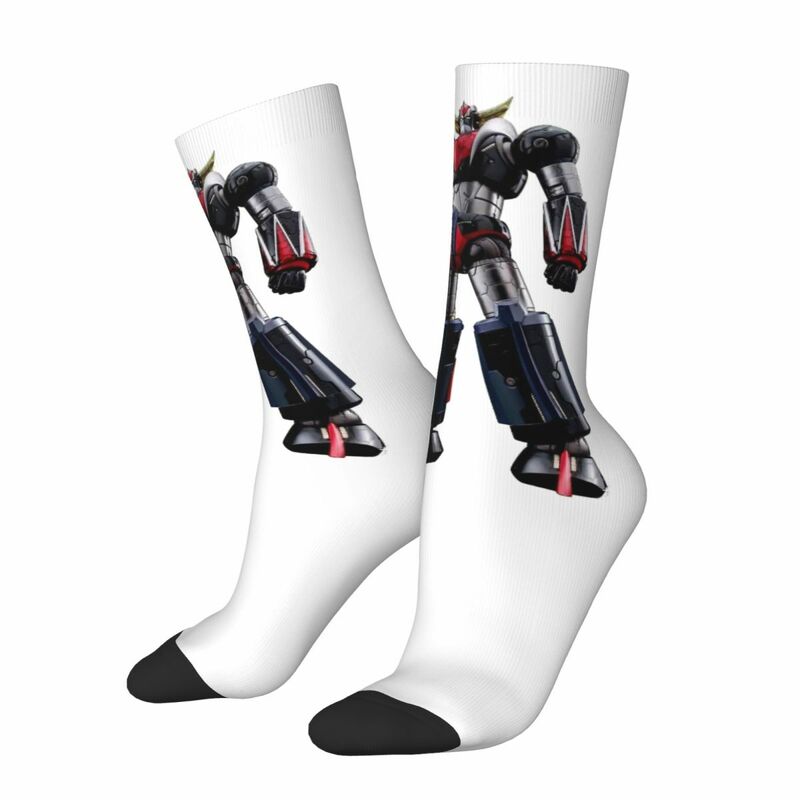 Kaus kaki musim dingin Unisex Goldorak UFO Robot2 kaus kaki berlari bahagia gaya jalanan kaus kaki gila