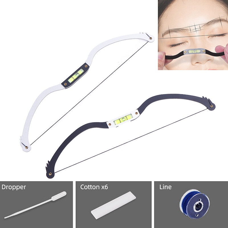 Eyebrow Positioning Semi-Permanent Line Ruler Horizontal Forehead Location String Tool Microblading Level Tattoo Brow Ruler