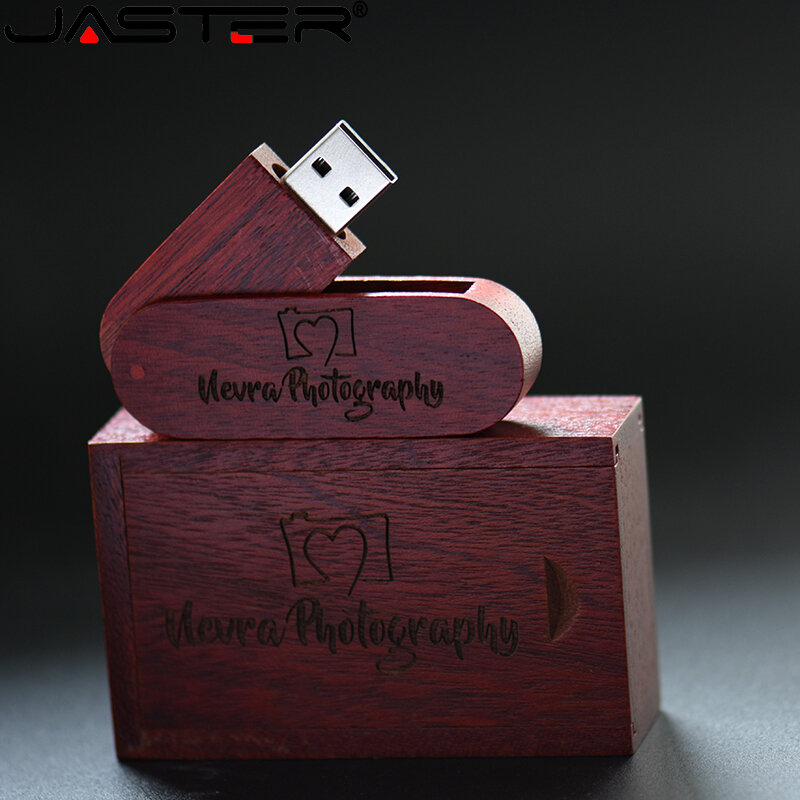 고객 크리에이티브 오리지널 로즈우드 Usb + 박스 펜 드라이브, 무료 커스텀 로고, 32gb 플래시 드라이브, 대량 메모리 스틱, 결혼 선물, 16gb