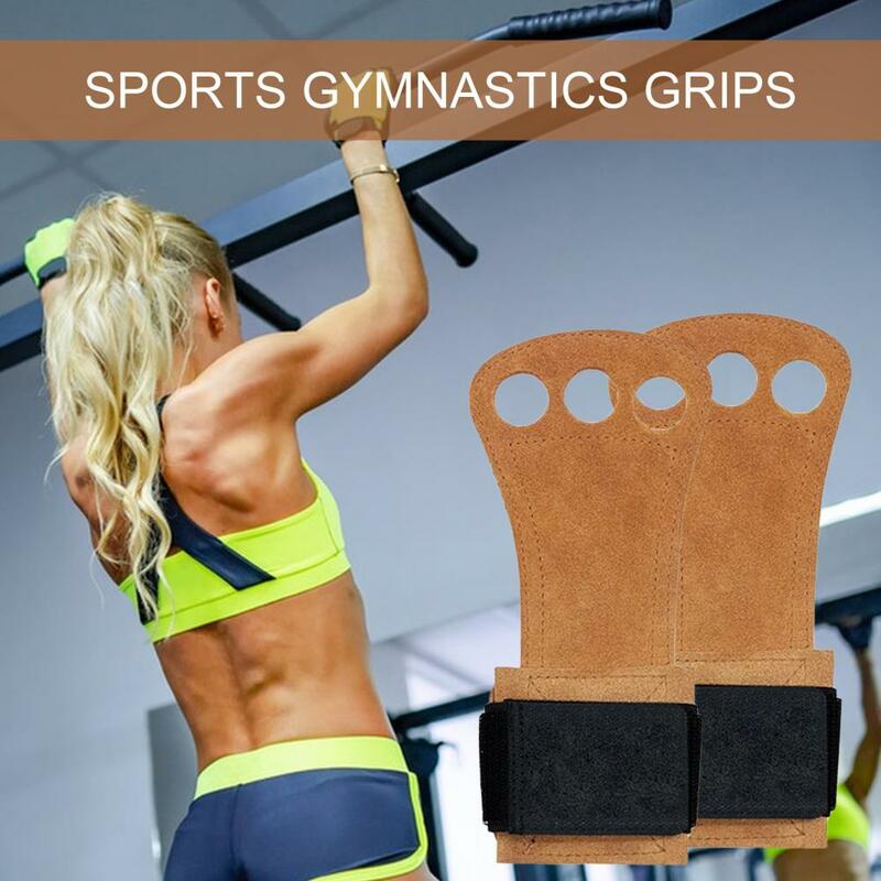 Impugnature da ginnastica braccialetti manopole da ginnastica Premium con nastro di fissaggio per una migliore protezione del palmo supporto per il polso ideale