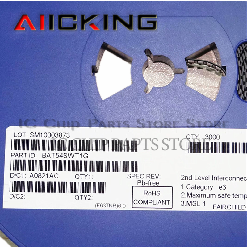 Mark 100 buah/lot, SOT-323-3 Mark:B8 penyearah dioda Schottky 0.2A 5ns 3-Pin SC-70 T/R, chip IC terintegrasi asli, tersedia