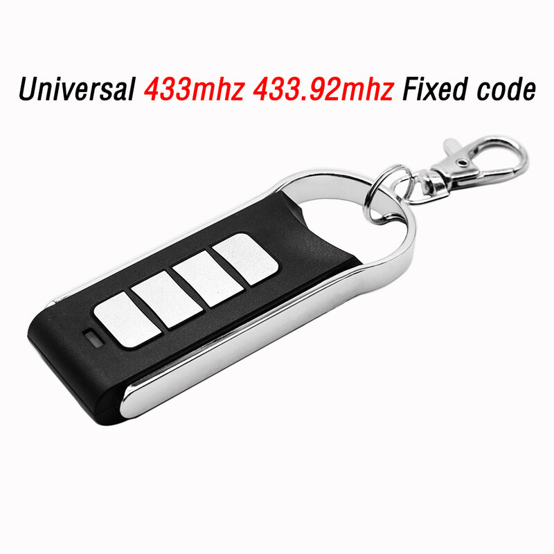 Impermeável Universal 433MHZ 433.92mhz Código Fixo Cópia Garagem Portão Porta Abridor Controle Remoto Duplicador Clone Car Key