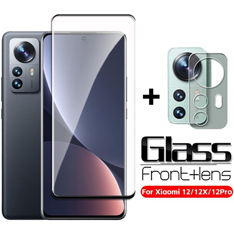 Xiaomi用スクリーンプロテクター,スクリーンフィルム,レンズ,保護フィルム,6 in 1, 12 pro,12xモデル用強化ガラス
