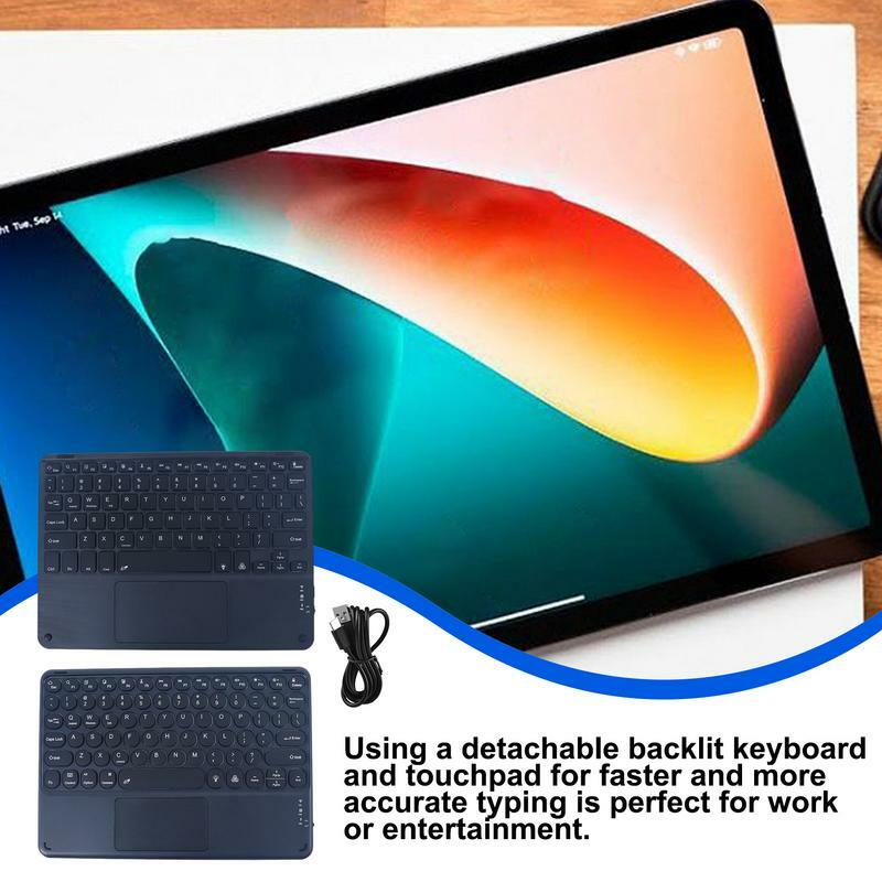 Podświetlana klawiatura tabletu do bezprzewodowej klawiatury domowej z ekranem dotykowym Klawiatura tabletu do pracy w domu