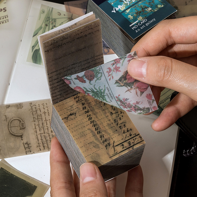 Journey namm 50-366pcs Craft Vintage Scrapbooking Paper Kawaii Art spazzatura Journal Deco Sticker collezione naturale carta materiale fai-da-te