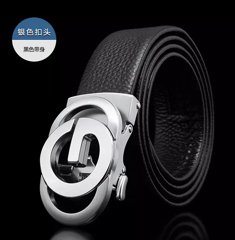 2024 Full Grain Hide Leather Leather Automatic Checkoff Men Waistband Personality Wild Belt Fashion Designer Belts High Quality