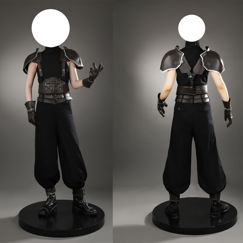 FF7 Final Fantasy VII Rebirth Role-Playing Costume, Halloween Carnaval Acessórios Set, sapatos, Zack, Dr, alta qualidade