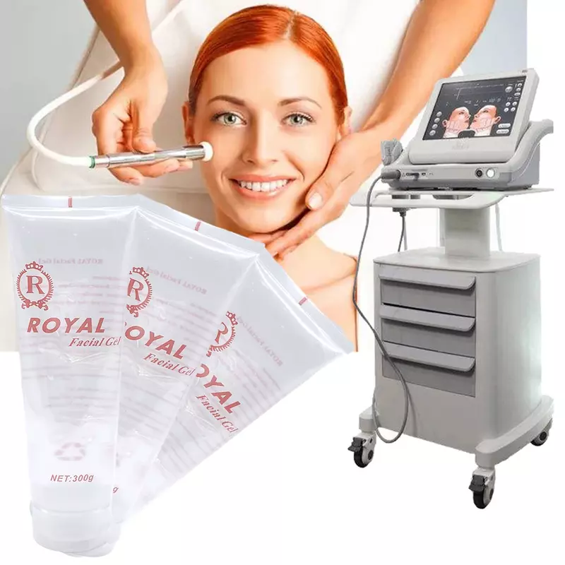 Gel condutor facial para massageador ultrassônico, dispositivo de radiofrequência RF, remoção do cabelo do IPL, levantamento da cara, firmeza da pele, aperto